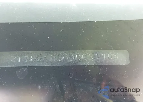 2013 Toyota Corolla S z USA, uszkodzony, nr VIN 2T1BU4EE6DC051104